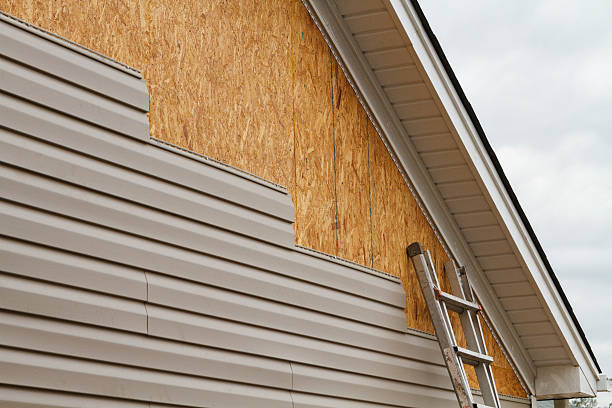 Professional Siding Contractor technician working in Scottsville, VA